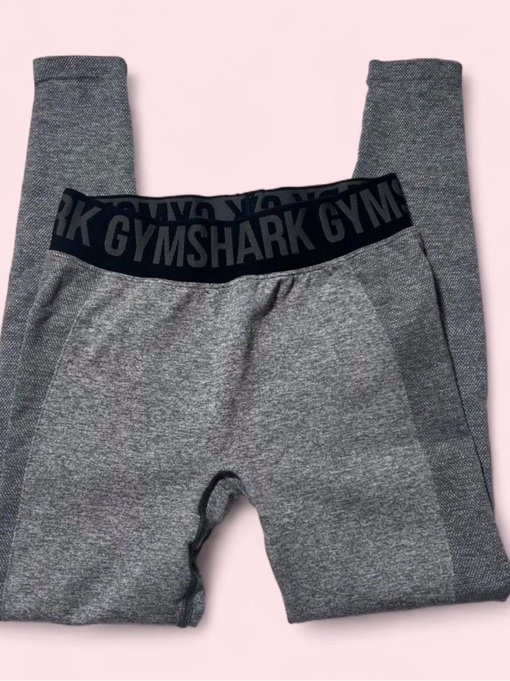 Gymshark Grey Seamless Logo Waistband Leggings